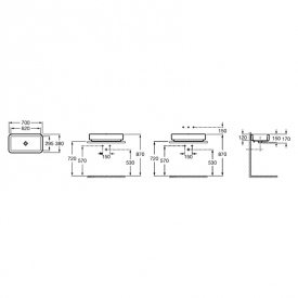 Раковина Element 70 накладная