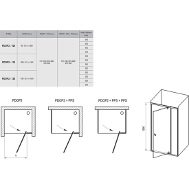 Душові двері PDOP 2-110