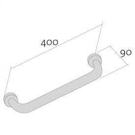 Поручень Etiuda прямой 40