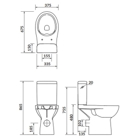 Унітаз Etiuda New Clean On