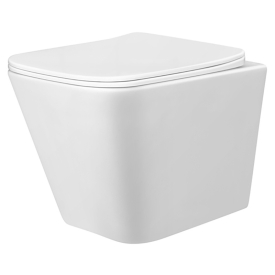 Чаша унітаза WC Concept Cube RimOff з сидінням Slim