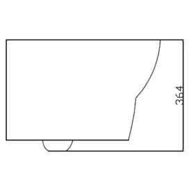 Чаша унитаза WC Concept Style Up RimOff с сиденьем Slim