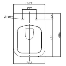 Чаша унитаза WC Concept Style Up RimOff с сиденьем Slim