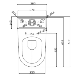 Унитаз Concept Pro Combi Rim Off с сиденьем Slim