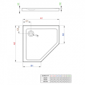 Піддон Doros PT Compact 100x100