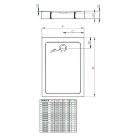 Поддон Doros F Compact 120x80