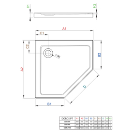 Поддон Doros PT 80x80