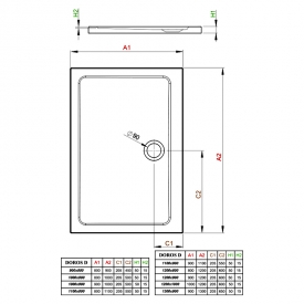 Поддон Doros Plus D 110x90