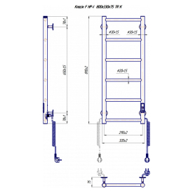 Полотенцесушитель Классик F HP-I 80x33 TR K