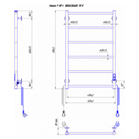 Полотенцесушитель Классик F HP-I 80x53 TR K