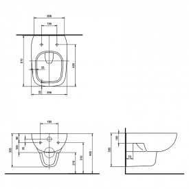 Чаша унитаза Style Rimfree