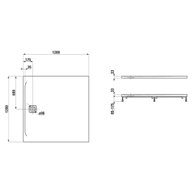 Поддон Pro 120x120