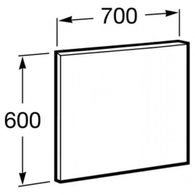 Зеркало Victoria 70x60, белое