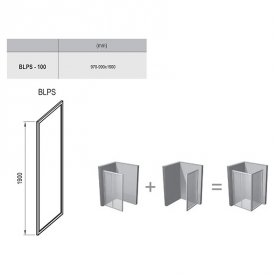 Душова стінка BLPS-100 Grape
