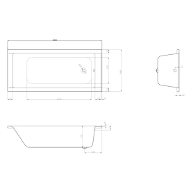 Ванна One 180x80