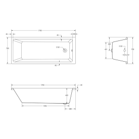 Ванна Dao 170x70