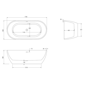 Ванна Tanna 170x80