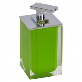 Дозатор Colours для жидкого мыла зеленый