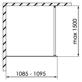 Душова стінка Modo II New 110