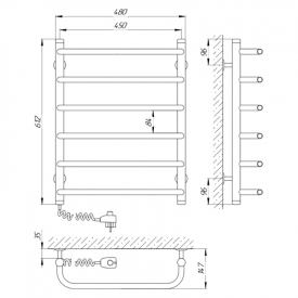 Полотенцесушитель Стандарт П6 45x60