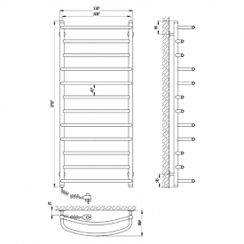 Рушникосушка Євромікс П12 50x120