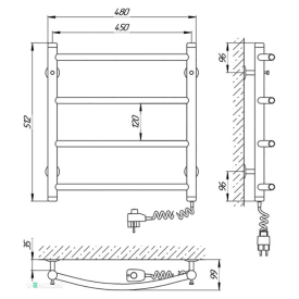 Полотенцесушитель Классик П4 45x50