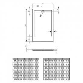 Піддон Teos F 120x100