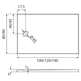 Поддон Mori 120x90