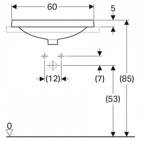 Раковина VariForm 60 еліпс