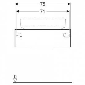 Шафка 75 для раковини Variform
