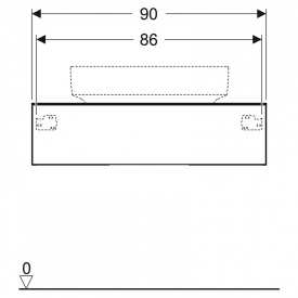 Шафка 90 для раковини Variform
