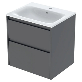 Тумба і раковина Selnova Square 60 Slim Rim