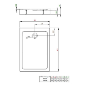 Поддон Lupo D Compact 100x80
