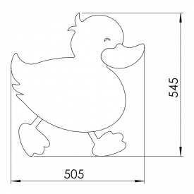 Дзеркало Ducky 50x55 дитяче