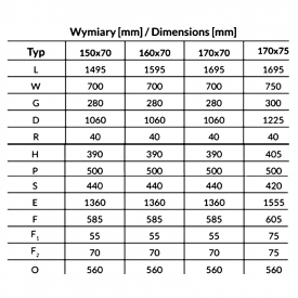 Ванна Base Standard 170x70 c ніжками