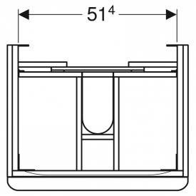 Шафка Smyle Square для раковини 60