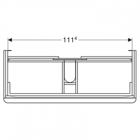 Шафка Smyle Square для раковини 120