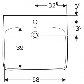 Раковина Selnova Comfort 65