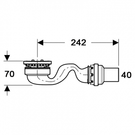 Сифон для душового піддону Sestra