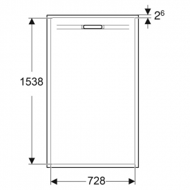 Піддон Sestra 160x80 графіт
