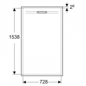 Поддон Sestra 160x80 графит