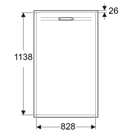 Піддон Sestra 120x90 графіт