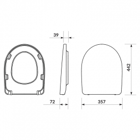 Унітаз Cersania Simple On з сидінням Wrap