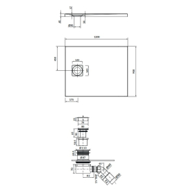 Поддон Tako Slim 120x80