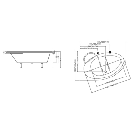 Гідромасажна ванна Asymmetric II 150 L