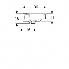 Раковина Smyle Square 45