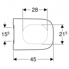 Сиденье Smyle Square Slim