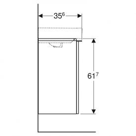 Шафка Smyle Square для раковини 45