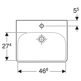 Раковина Smyle Square 50