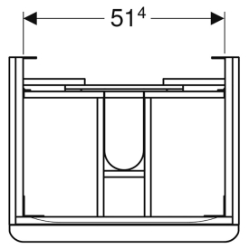 Шафка Smyle Square для раковини 60